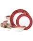 Crochet 12- Pc Dinnerware Set, Service for 4