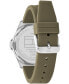 Men's Quartz Green Silicone Watch 42mm