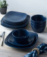 Colorscapes Swirl Square Set 12 Piece Dinnerware Set, Service For 4