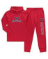 Men's Red Washington Capitals Big and Tall Pullover Hoodie and Joggers Sleep Set