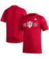 Фото #1 товара Men's Crimson Indiana Hoosiers Pregame AEROREADY T-shirt