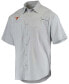 Men's Gray Texas Longhorns Tamiami Omni-Shade Button-Down Shirt