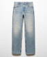 ფოტო #4 პროდუქტის Women's Straight Low-Waist Jeans