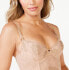 Sofia Intimates by Sofia Vergara Shine Bustier Bra Women's 34B Ivory Embroidered