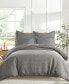 Фото #3 товара Cloud Waffle Textured 3-Pc. Duvet Cover Set, King/California King