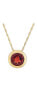 ფოტო #1 პროდუქტის Rhodolite Garnet Bezel 18" Pendant Necklace (1-1/2 ct. t.w.) in 14k Gold