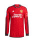 Men's Red Manchester United 2023/24 Home Authentic Long Sleeve Jersey
