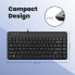 Фото #3 товара perixx PERIBOARD-409U, Проводная мини-клавиатура - USB - Размеры 315x147x20 мм - Цвет рояля черный - Раскладка на английском языке (США)