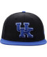 Фото #3 товара Men's Black, Royal Kentucky Wildcats Team Color Two-Tone Fitted Hat