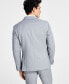 Фото #3 товара Men's Skinny-Fit Sharkskin Suit Jacket, Created for Macy's