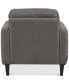 Фото #7 товара CLOSEOUT! Locasta 35" Tufted Leather Arm Chair, Created for Macy's