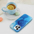 OEM Futerał LEATHER MAG COVER kompatybilny z MagSafe do IPHONE 12 Pro Max blue splash