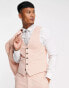 New Look slim waistcoat in pink