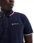 Фото #2 товара Ben Sherman twin tipped polo in dark navy