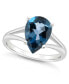 ფოტო #1 პროდუქტის Women's London Blue Topaz (3-2/3 ct.t.w.) Ring in Sterling Silver
