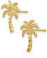 ფოტო #2 პროდუქტის Palm Tree Stud Earrings in 14k Gold