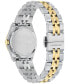 ფოტო #3 პროდუქტის Salvatore Women's Swiss Two-Tone Stainless Steel Bracelet Watch 28mm