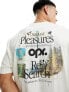 ASOS DESIGN relaxed t-shirt in off white with outdoors back print