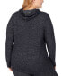 ფოტო #2 პროდუქტის Plus Size SoftKnit Long-Sleeve Tunic Hoodie