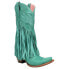 Junk Gypsy Dreamer Fringe Snip Toe Cowboy Womens Blue Dress Boots JG0004D