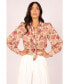 Фото #2 товара Women's Abbey Floral Button Front Top