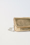 Metallic crossbody bag