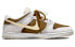 【定制球鞋】 Nike Dunk Low Retro PRM 复古反转摩卡 高街 低帮 板鞋 男款 白棕 / Кроссовки Nike Dunk Low DD8338-001
