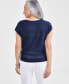 Фото #2 товара Petite Boat-Neck Dolman-Sleeve Sweater, Created for Macy's