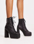 Фото #1 товара Jeffrey Campbell Akita lace up boots in black