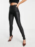 Фото #2 товара Vero Moda Tall coated skinny jeans in black