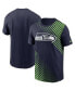 Фото #2 товара Men's College Navy Seattle Seahawks Yard Line Fashion Asbury T-shirt
