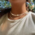 18K Gold Plated Freshwater Pearls - Rokas Necklace 16" For Women