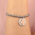 Bicolor bracelet with decoration Four Leaf Clover LPS05APY06