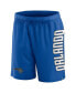 ფოტო #2 პროდუქტის Men's Blue Orlando Magic Post Up Mesh Shorts