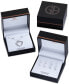 4-Pc. Set Cubic Zirconia Graduated Solitaire Stud Earrings in Sterling Silver, Created for Macy's