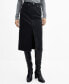 ფოტო #1 პროდუქტის Women's Denim Midi-Skirt