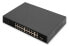 Фото #2 товара DIGITUS 16-Port Fast Ethernet PoE Networkswitch, 19 Zoll, unmanaged, 2+1 Uplink Ports, RJ45 + SFP, 185 W, af/at