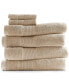 Фото #1 товара Bath Towel Collection, 100% Cotton Luxury Soft 6 Pc Set