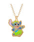 Фото #1 товара Lilo & Stitch Flash Gold Plated Necklace with Stitch Pendant - Stitch Gifts Jewelry, 16 + 2''