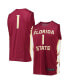 ფოტო #2 პროდუქტის Men's #1 Garnet Florida State Seminoles Team Replica Basketball Jersey