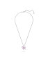 Фото #3 товара Swarovski crystal Mixed Cuts Flower Gema Pendant Necklace