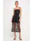 Фото #2 товара Women's Sequins Embroidered Cocktail Dress