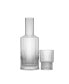 Elle Fluted Bedside Decanter, 26 oz, 9 oz, Set of 2