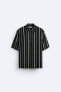 Striped viscose shirt