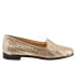 Фото #1 товара Trotters Liz III T2131-915 Womens Gold Wide Leather Loafer Flats Shoes 9