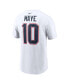 Фото #2 товара Men's Drake Maye White New England Patriots 2024 NFL Draft Player Name Number T-Shirt