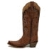 Corral Boots Milagro And Studs Snip Toe Cowboy Womens Brown Casual Boots Z5088
