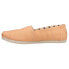 Фото #3 товара TOMS Alpargata Canvas Slip On Womens Orange Flats Casual 10016517T