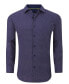 ფოტო #1 პროდუქტის Men's Geometric Four-Way Stretch Button Down Shirt