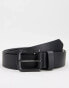 Фото #2 товара Levi's Seine metal leather belt in matter black